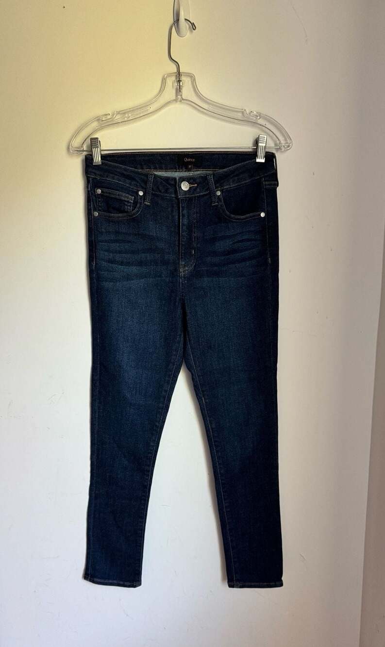 Quince Women's Size 27 Dark Wash Skinny Jeans